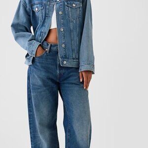 GAP Men's 90s Loose Dark Blue Jeans, 28x30